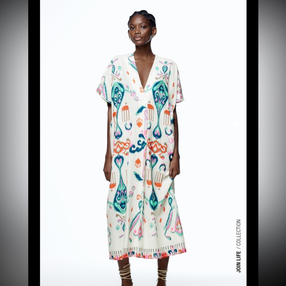 Zara Linen Tunic Dress NWT